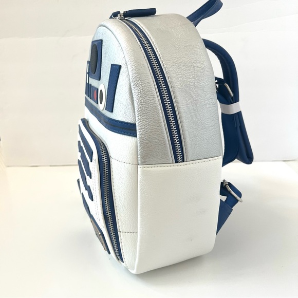 Loungefly Disney Parks Star Wars R2-D2 Large Backpack RARE NWT B#28 - Picture 4 of 12